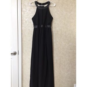 Black floor length semi formal